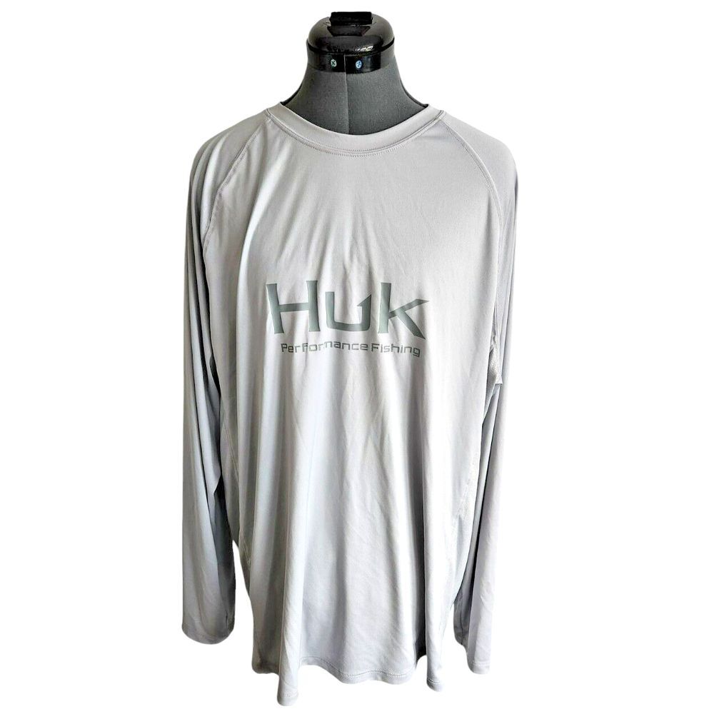 Huk Performance Fishing Long Sleeve‎ Light Weight Shirt Size XL